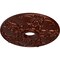 Ekena Millwork Norwich Ceiling Medallion (Fits Canopies up to 4 1/2"), 18"OD x 3 1/2"ID x 1 3/8"P, Antique Copper CM18NOACS - alternate 3